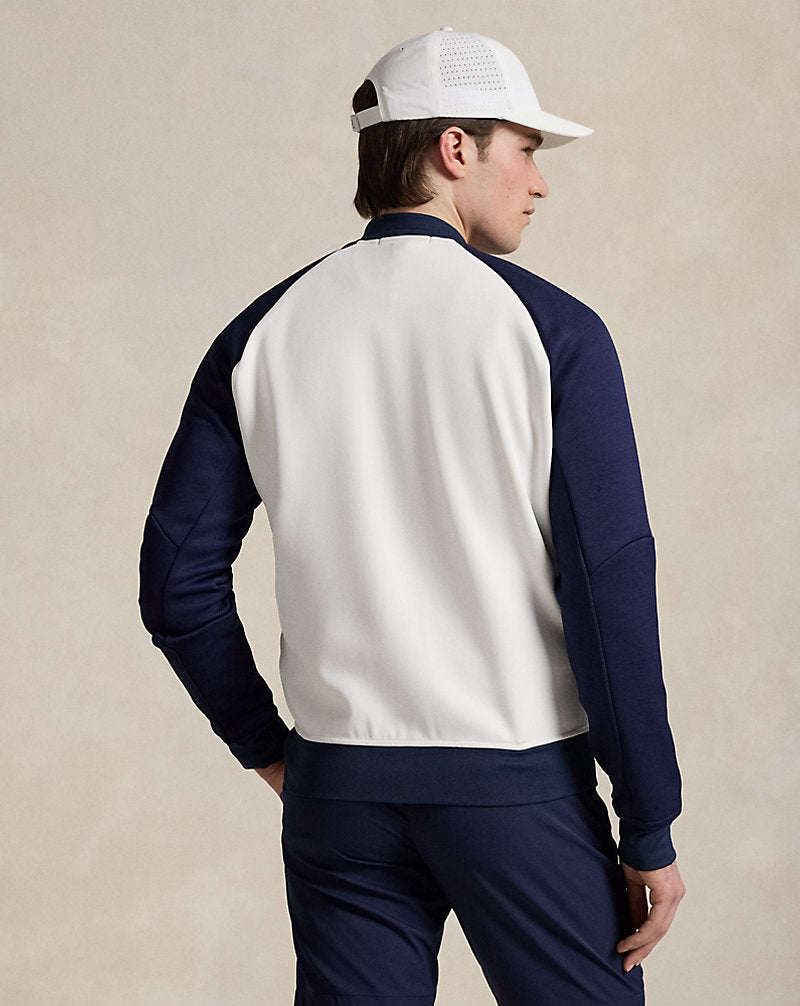 Classic Fit Stretch Double-Knit Jacket White/Refined Navy
