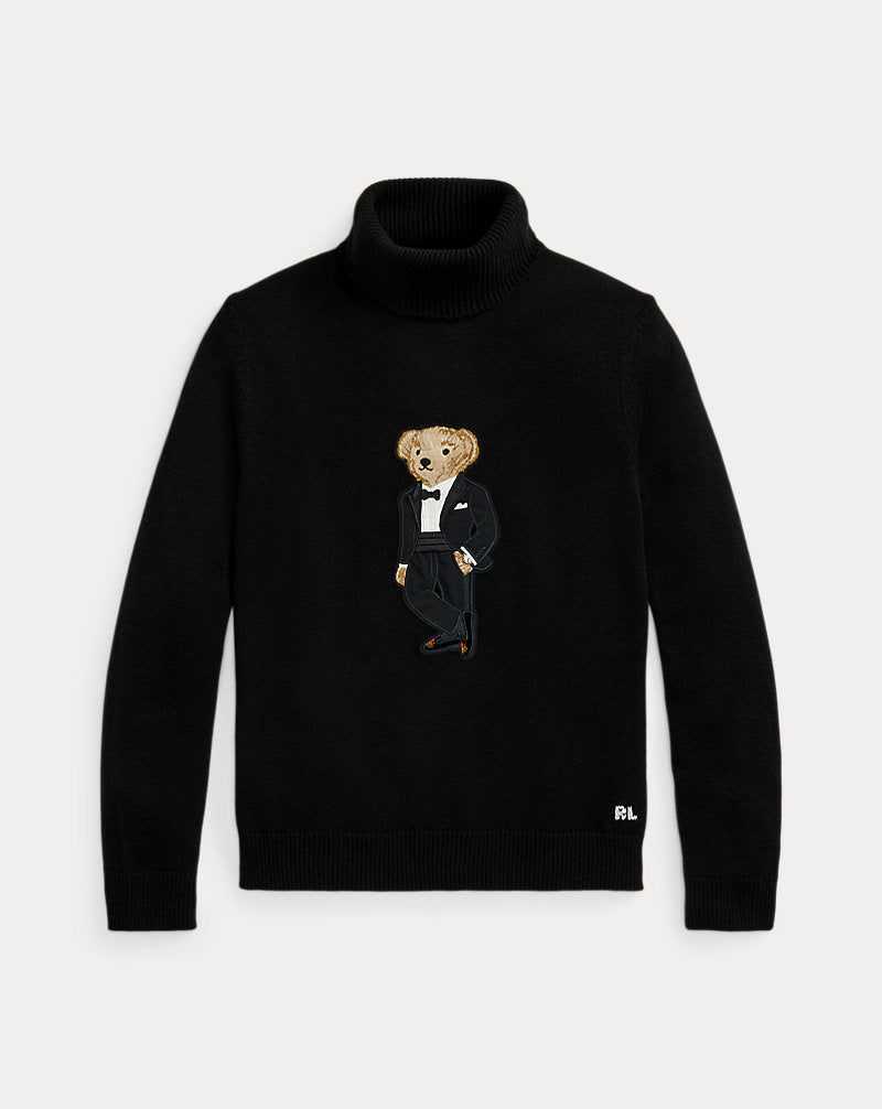 Polo Bear Cashmere Rollneck Jumper Classic Black