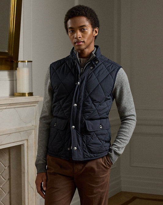 Carleton Quilted Down Gilet Classic Chairman Navy