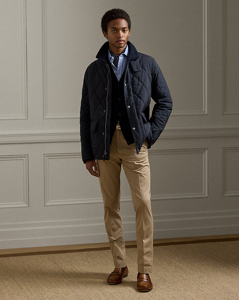 Carleton Quilted Down Jacket Classic Chairman Navy