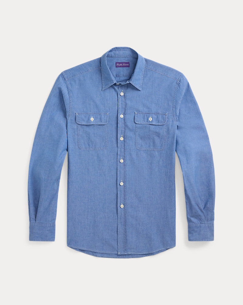 Washed Chambray Shirt Medium Bermuda Wash