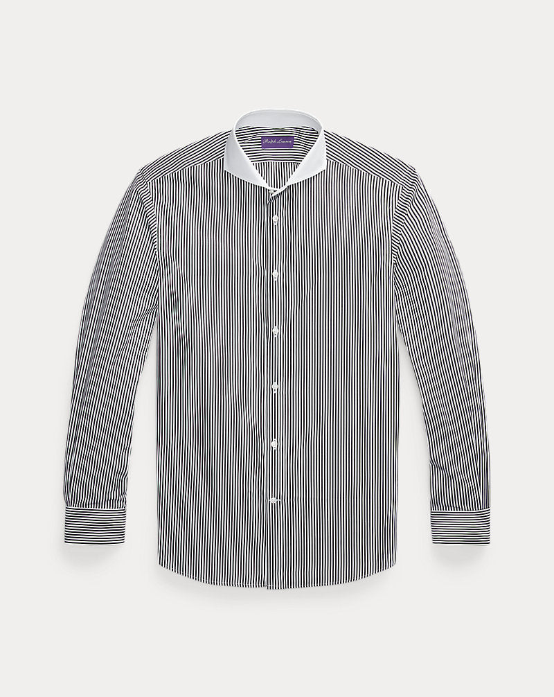 Bengal-Stripe Poplin Shirt Black/White
